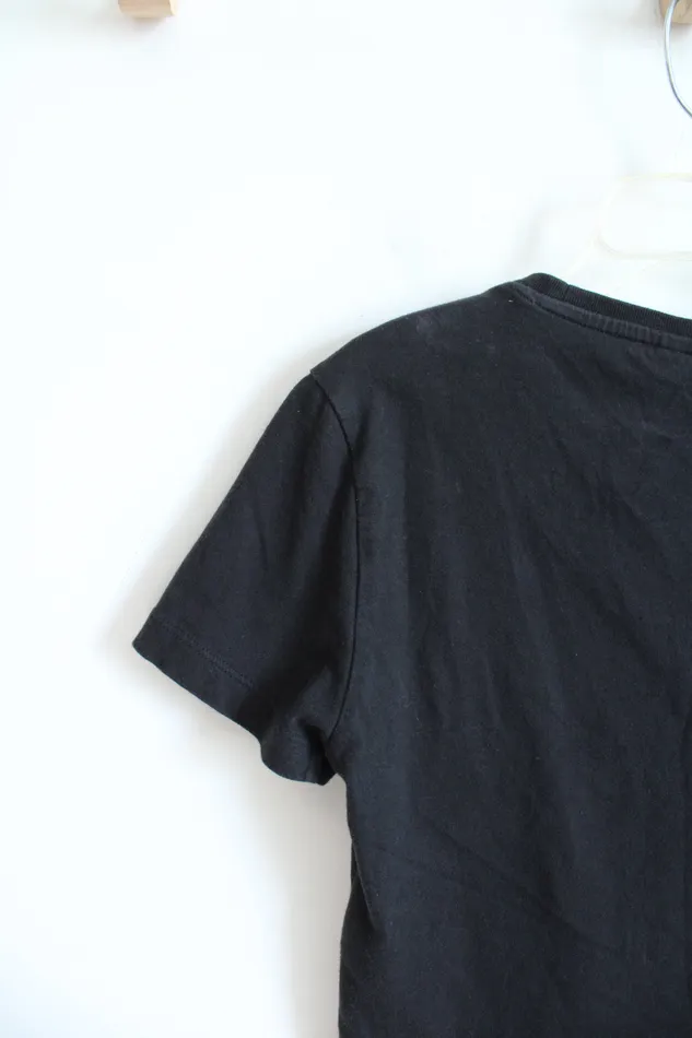 Adidas Rings Adidas Black Cropped Cotton Shirt S