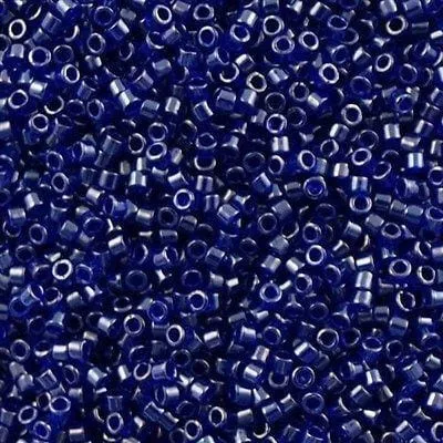 DB0277 Cobalt Luster Miyuki Delica 110 Peppy Beads Earrings