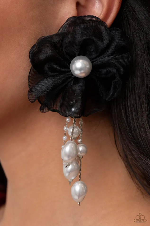Earrings Dripping In Decadence Black Paparazzi Accessories