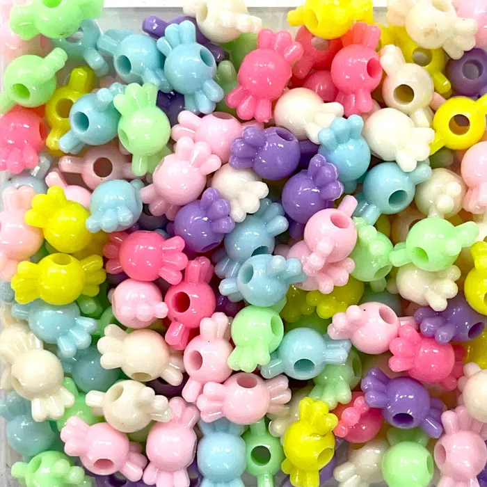 Earrings Peppy Beads Acrylic Candy Beads Assorted 50 Gr Pack Approx 125 Beads