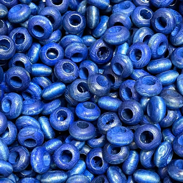 Earrings Peppy Beads Large Hole Wooden Rondelle Beads 13x7mm 20 Pieces in a pack