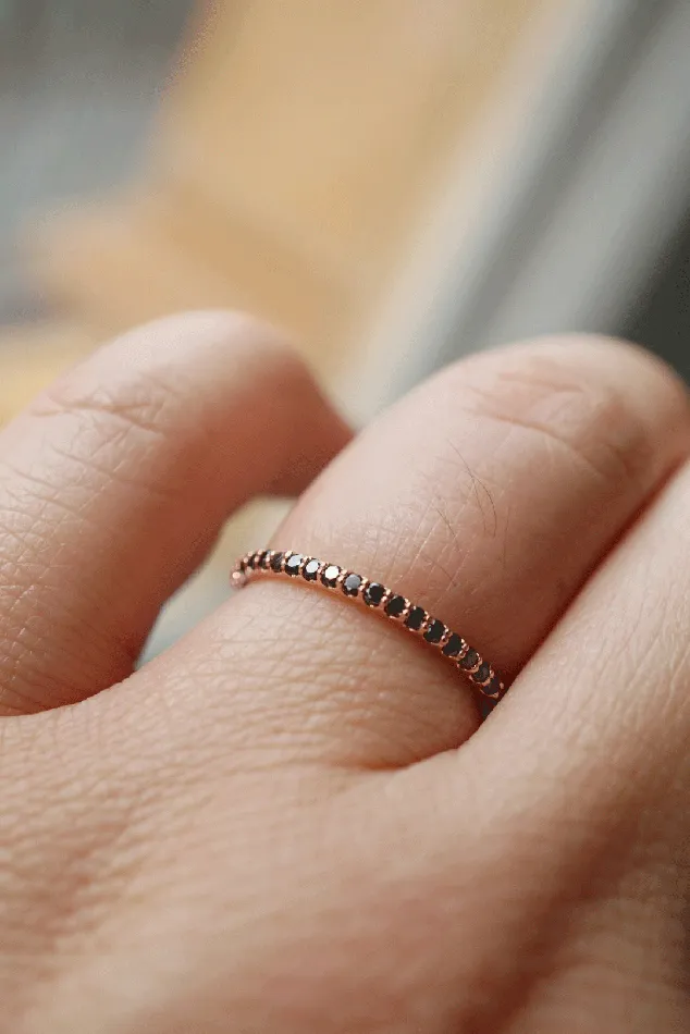Foe Dear Rings Leilah Ring Black Diamonds