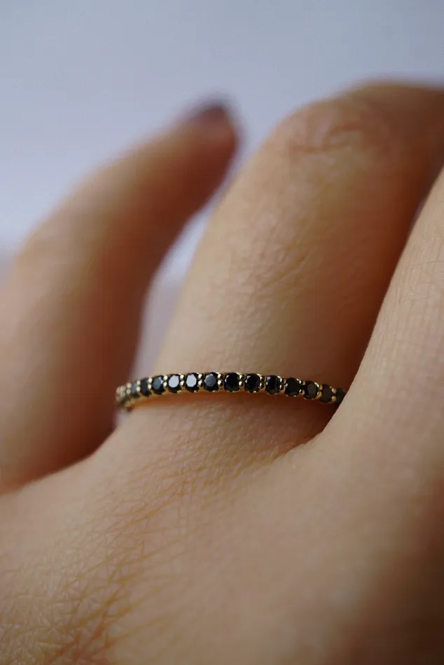 Foe Dear Rings Leilah Ring Black Diamonds