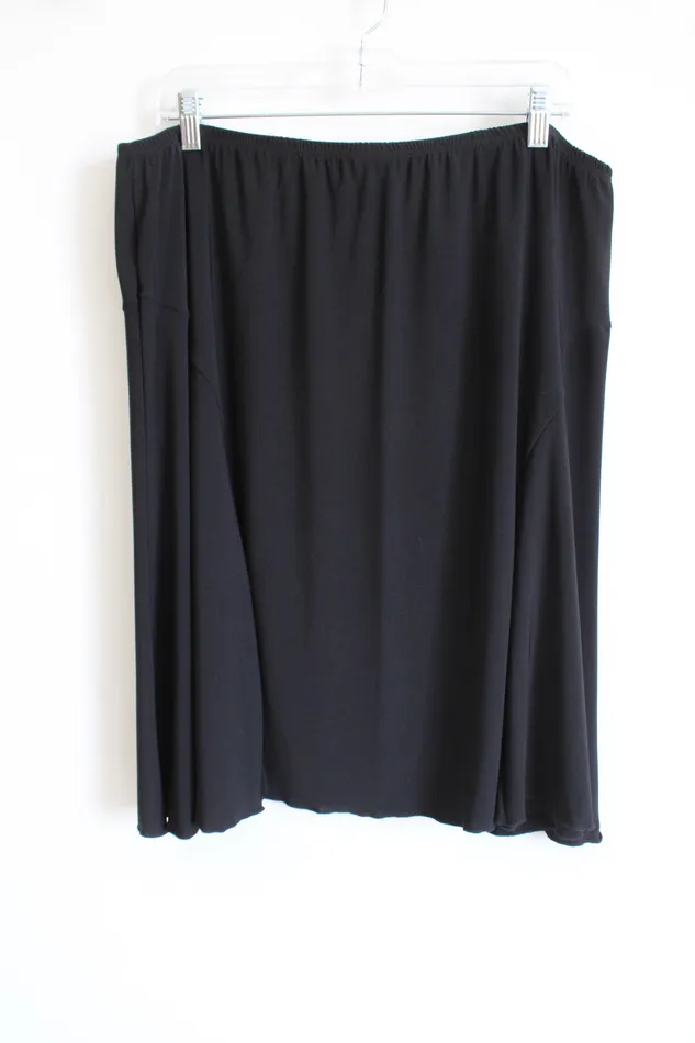 Meredith Matthews Meredith Matthews Black Knee Length Skirt 2X Rings