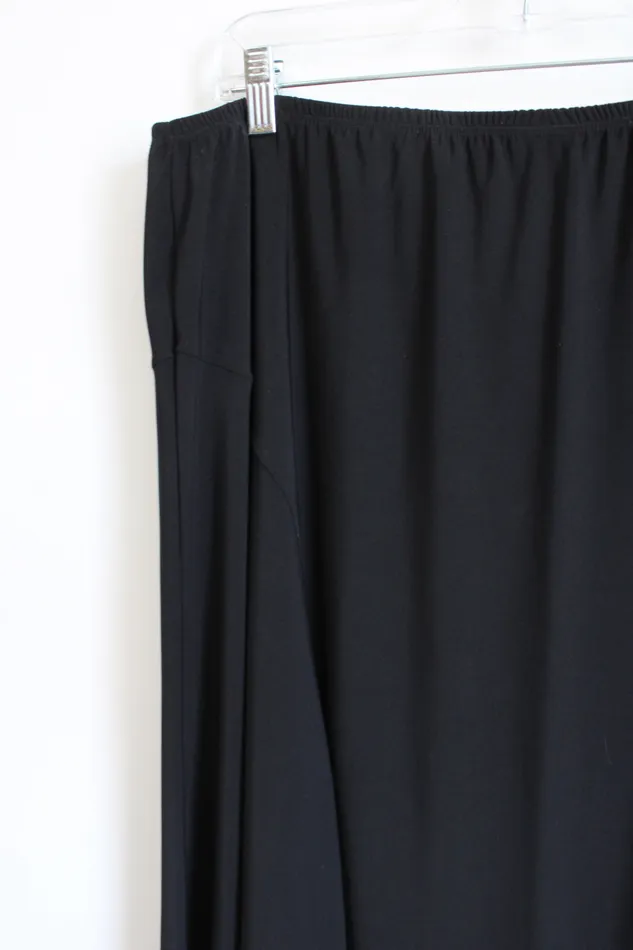 Meredith Matthews Meredith Matthews Black Knee Length Skirt 2X Rings