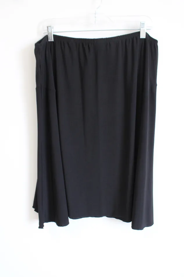 Meredith Matthews Meredith Matthews Black Knee Length Skirt 2X Rings