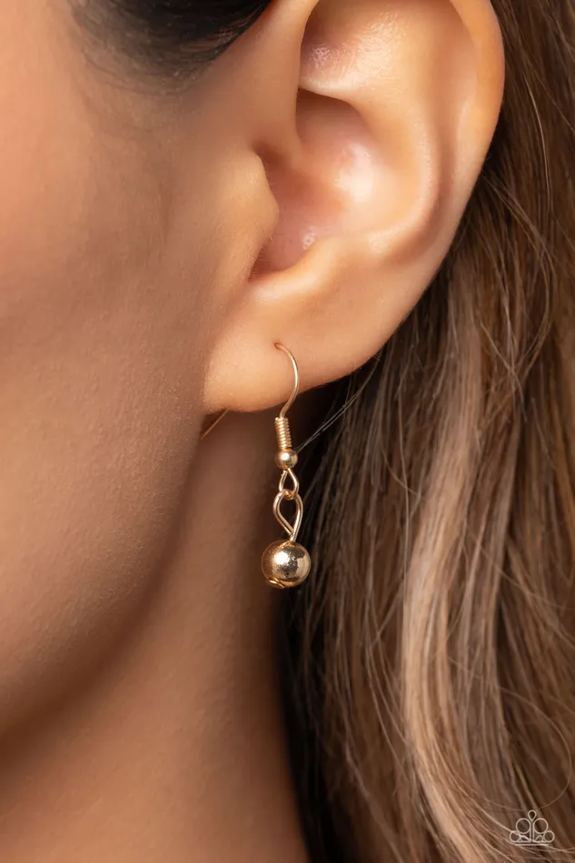 Paparazzi Accessories Sea CONCH Gold Earrings