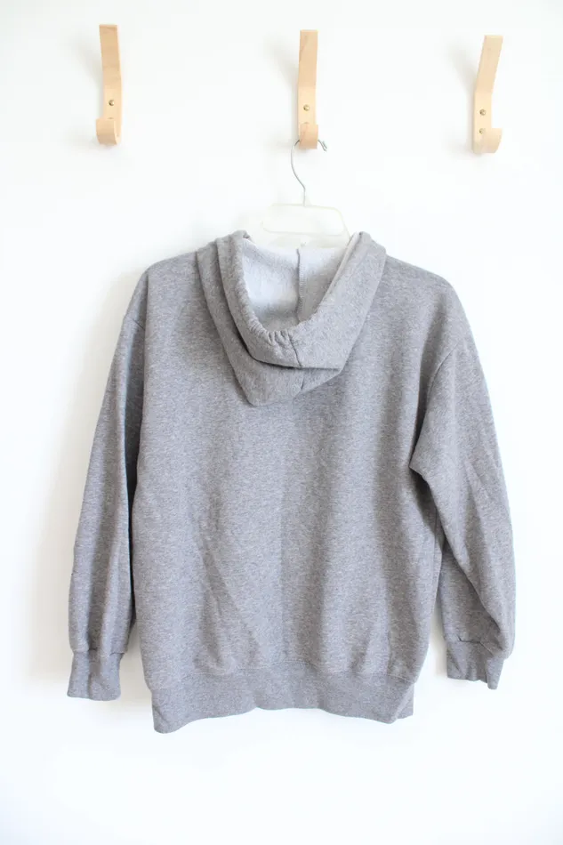 Peanuts Gray Embroidered Full Zip Jacket S Peanuts Earrings