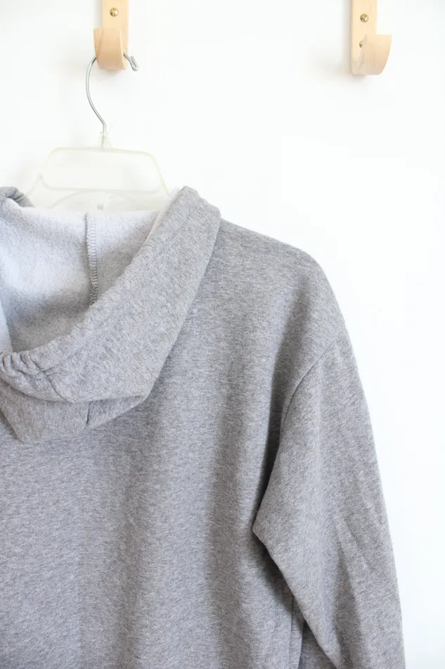 Peanuts Gray Embroidered Full Zip Jacket S Peanuts Earrings