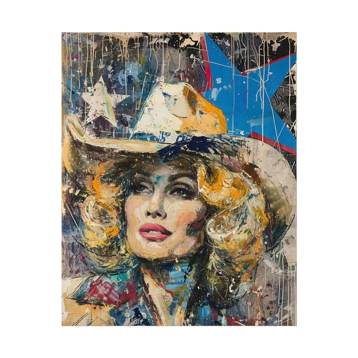 Portraits by NC Earrings Rolled Posters Country Queen Portraits by NC Earrings Rolled Posters Country Queen