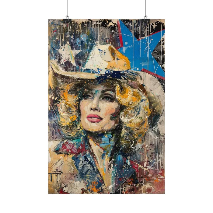 Portraits by NC Earrings Rolled Posters Country Queen Portraits by NC Earrings Rolled Posters Country Queen