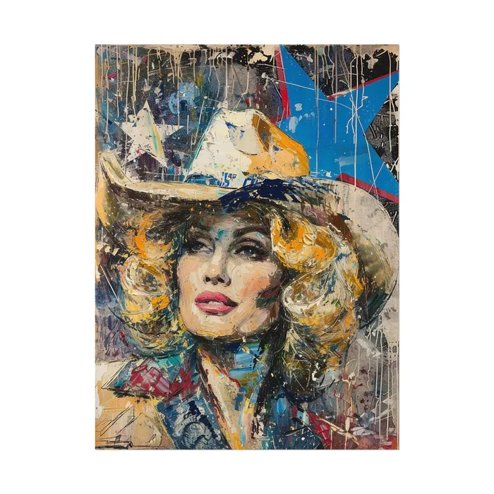 Portraits by NC Earrings Rolled Posters Country Queen Portraits by NC Earrings Rolled Posters Country Queen