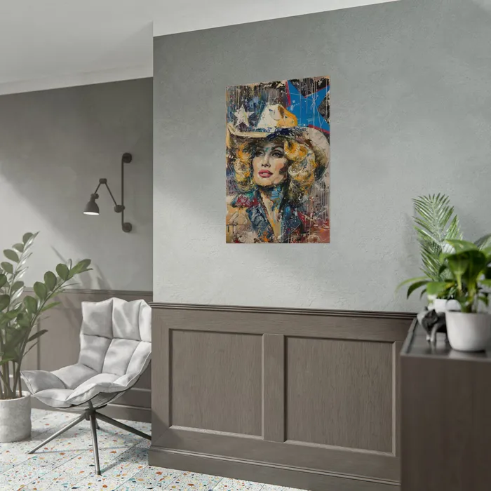 Portraits by NC Earrings Rolled Posters Country Queen Portraits by NC Earrings Rolled Posters Country Queen