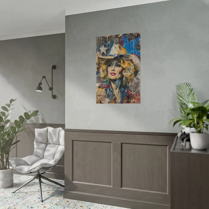 Portraits by NC Earrings Rolled Posters Country Queen Portraits by NC Earrings Rolled Posters Country Queen
