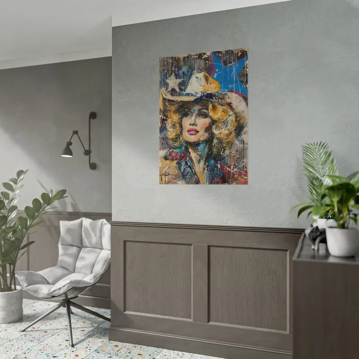 Portraits by NC Earrings Rolled Posters Country Queen Portraits by NC Earrings Rolled Posters Country Queen
