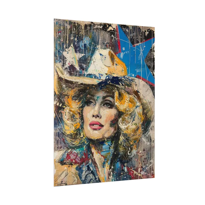 Portraits by NC Earrings Rolled Posters Country Queen Portraits by NC Earrings Rolled Posters Country Queen