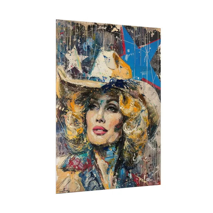 Portraits by NC Earrings Rolled Posters Country Queen Portraits by NC Earrings Rolled Posters Country Queen