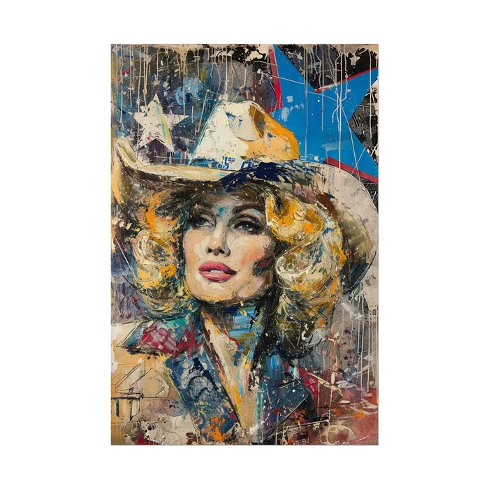 Portraits by NC Earrings Rolled Posters Country Queen Portraits by NC Earrings Rolled Posters Country Queen