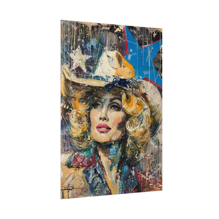 Portraits by NC Earrings Rolled Posters Country Queen Portraits by NC Earrings Rolled Posters Country Queen
