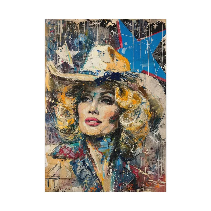 Portraits by NC Earrings Rolled Posters Country Queen Portraits by NC Earrings Rolled Posters Country Queen