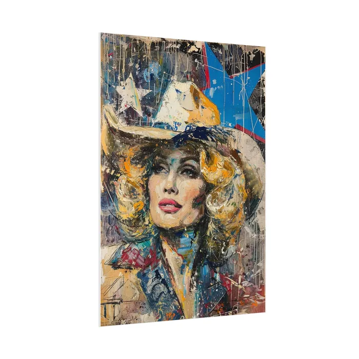 Portraits by NC Earrings Rolled Posters Country Queen Portraits by NC Earrings Rolled Posters Country Queen