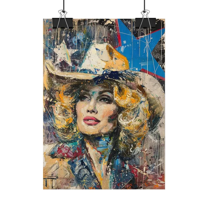 Portraits by NC Earrings Rolled Posters Country Queen Portraits by NC Earrings Rolled Posters Country Queen