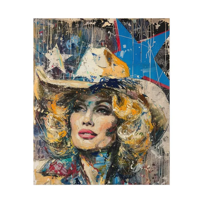 Portraits by NC Earrings Rolled Posters Country Queen Portraits by NC Earrings Rolled Posters Country Queen