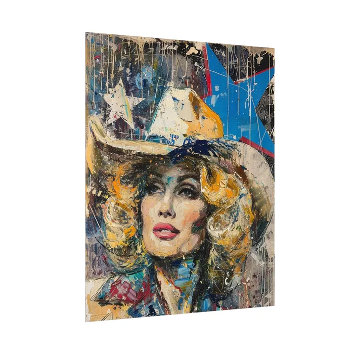 Portraits by NC Earrings Rolled Posters Country Queen Portraits by NC Earrings Rolled Posters Country Queen