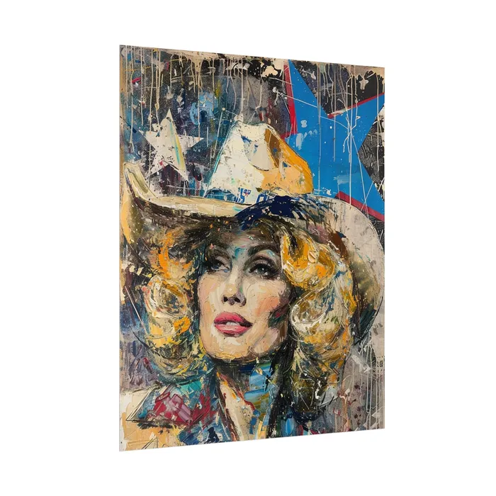Portraits by NC Earrings Rolled Posters Country Queen Portraits by NC Earrings Rolled Posters Country Queen
