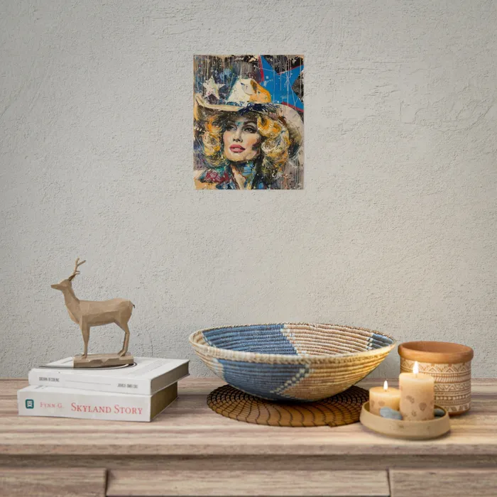 Portraits by NC Earrings Rolled Posters Country Queen Portraits by NC Earrings Rolled Posters Country Queen