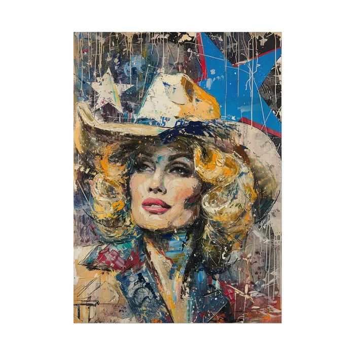Portraits by NC Earrings Rolled Posters Country Queen Portraits by NC Earrings Rolled Posters Country Queen