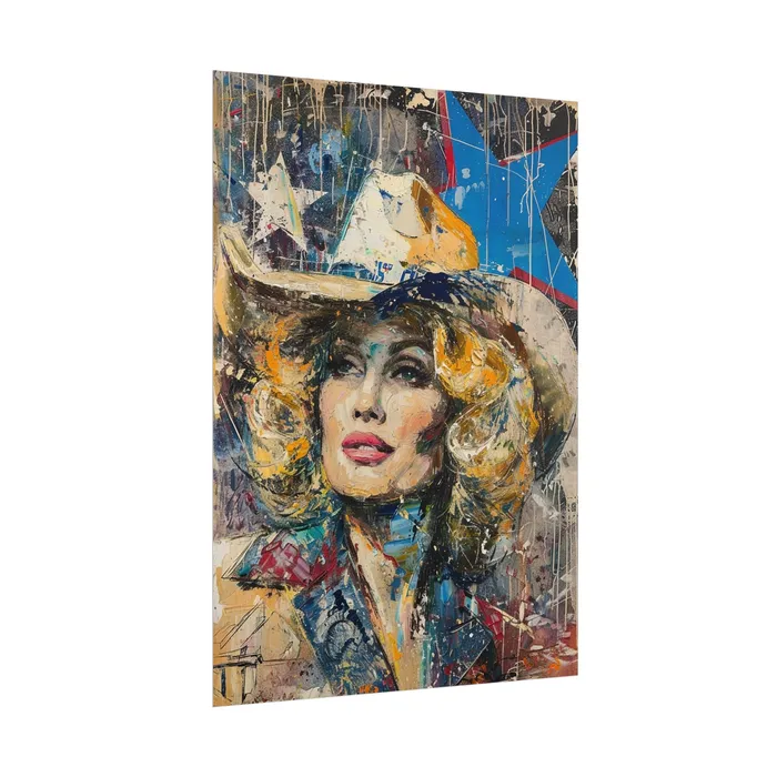 Portraits by NC Earrings Rolled Posters Country Queen Portraits by NC Earrings Rolled Posters Country Queen