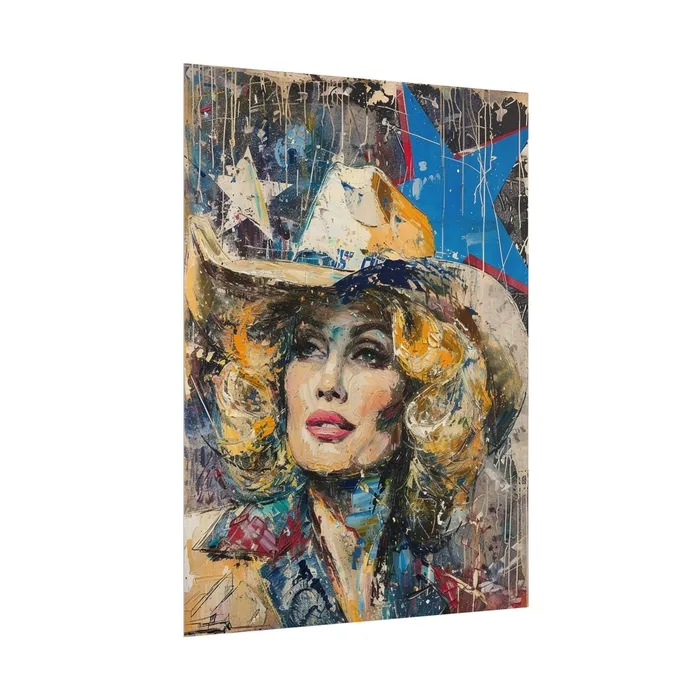 Portraits by NC Earrings Rolled Posters Country Queen Portraits by NC Earrings Rolled Posters Country Queen