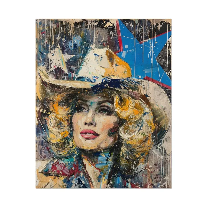 Portraits by NC Earrings Rolled Posters Country Queen Portraits by NC Earrings Rolled Posters Country Queen