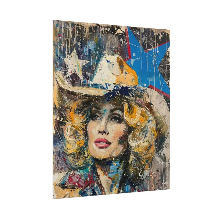 Portraits by NC Earrings Rolled Posters Country Queen Portraits by NC Earrings Rolled Posters Country Queen