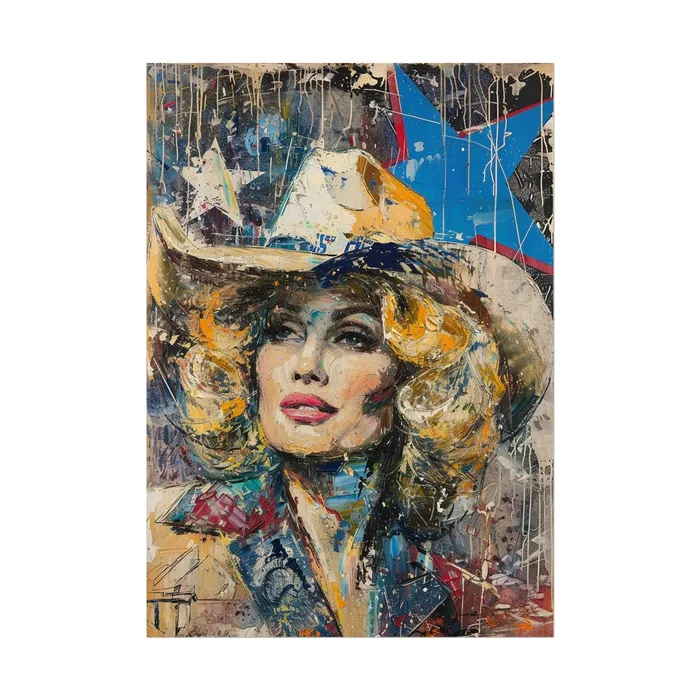 Portraits by NC Earrings Rolled Posters Country Queen Portraits by NC Earrings Rolled Posters Country Queen