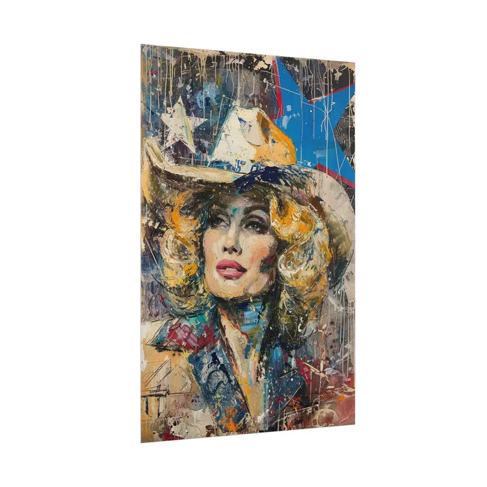 Portraits by NC Earrings Rolled Posters Country Queen Portraits by NC Earrings Rolled Posters Country Queen