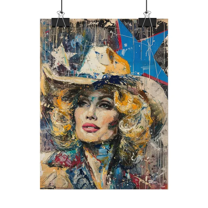 Portraits by NC Earrings Rolled Posters Country Queen Portraits by NC Earrings Rolled Posters Country Queen
