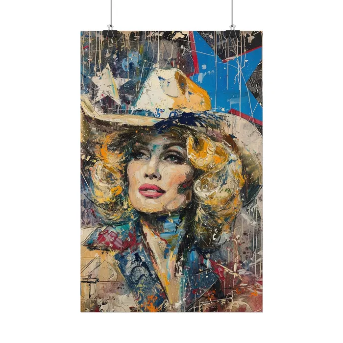 Portraits by NC Earrings Rolled Posters Country Queen Portraits by NC Earrings Rolled Posters Country Queen