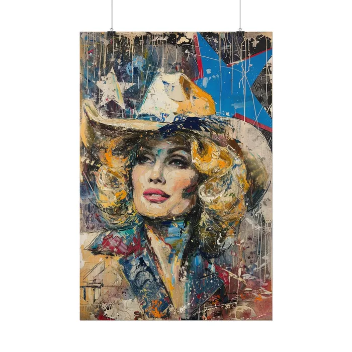 Portraits by NC Earrings Rolled Posters Country Queen Portraits by NC Earrings Rolled Posters Country Queen