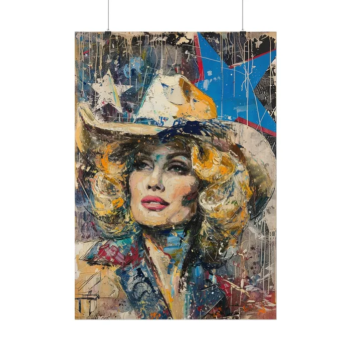 Portraits by NC Earrings Rolled Posters Country Queen Portraits by NC Earrings Rolled Posters Country Queen