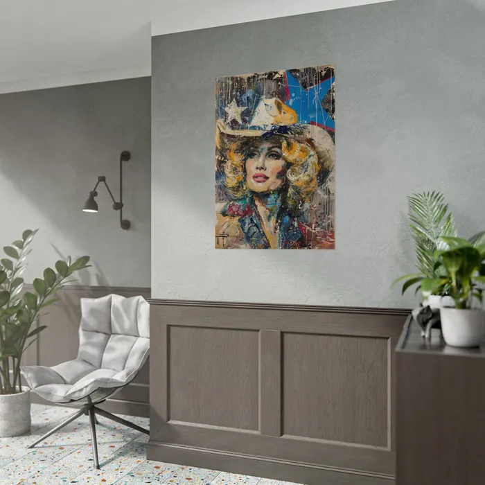 Portraits by NC Earrings Rolled Posters Country Queen Portraits by NC Earrings Rolled Posters Country Queen