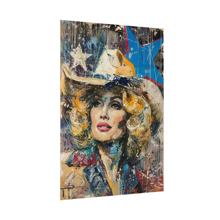 Portraits by NC Earrings Rolled Posters Country Queen Portraits by NC Earrings Rolled Posters Country Queen