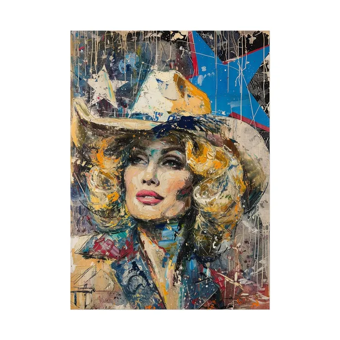 Portraits by NC Earrings Rolled Posters Country Queen Portraits by NC Earrings Rolled Posters Country Queen