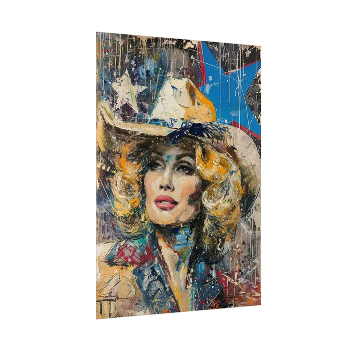 Portraits by NC Earrings Rolled Posters Country Queen Portraits by NC Earrings Rolled Posters Country Queen