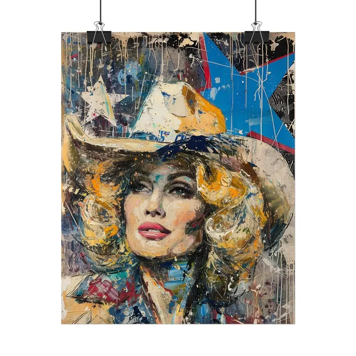 Portraits by NC Earrings Rolled Posters Country Queen Portraits by NC Earrings Rolled Posters Country Queen