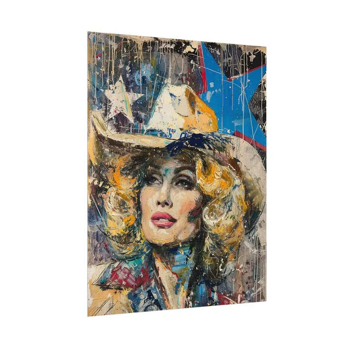 Portraits by NC Earrings Rolled Posters Country Queen Portraits by NC Earrings Rolled Posters Country Queen