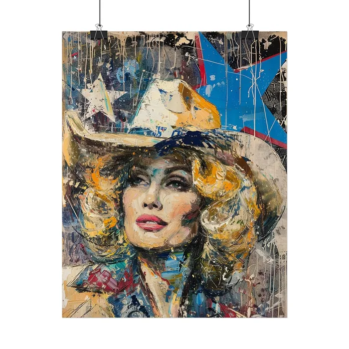 Portraits by NC Earrings Rolled Posters Country Queen Portraits by NC Earrings Rolled Posters Country Queen