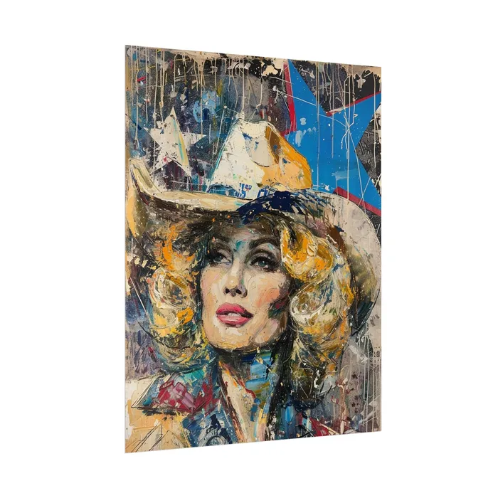 Portraits by NC Earrings Rolled Posters Country Queen Portraits by NC Earrings Rolled Posters Country Queen