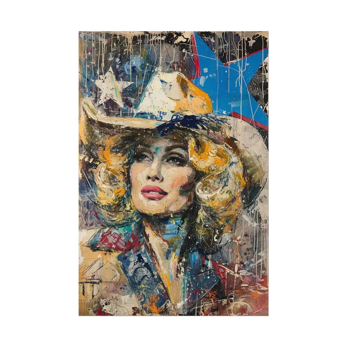Portraits by NC Earrings Rolled Posters Country Queen Portraits by NC Earrings Rolled Posters Country Queen